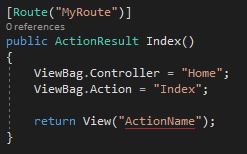 Attribute routing action