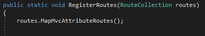Enable attribute routing
