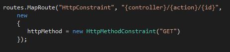 HTTP Method constraint