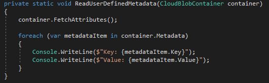 Read user-defined metadata