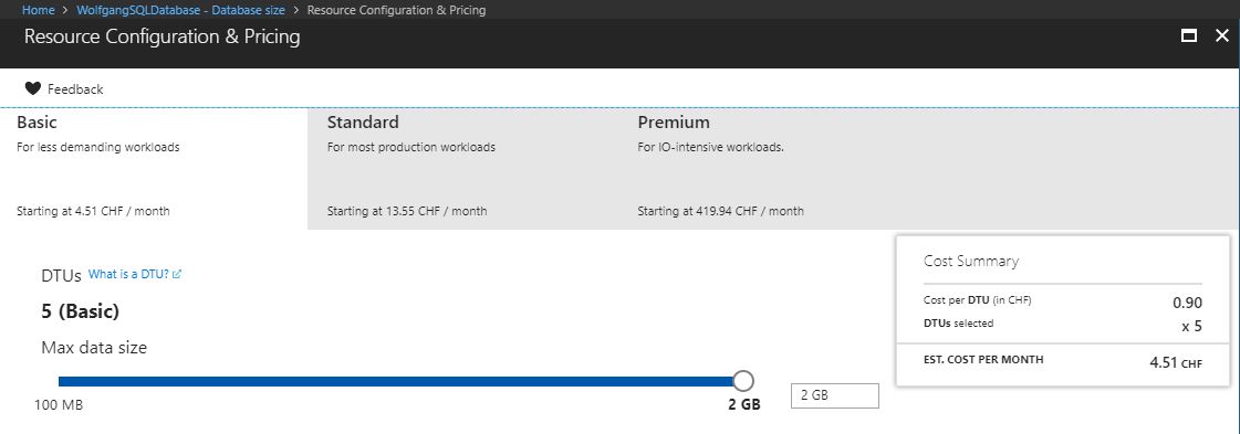 Scale-up your Azure SQL database