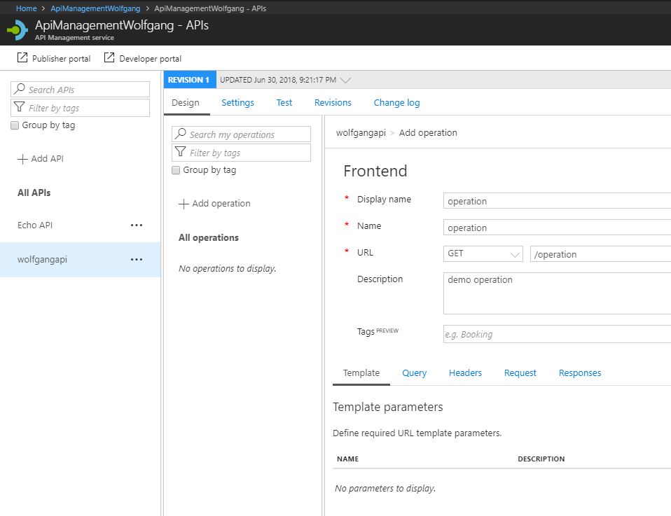 Add an operation to your API