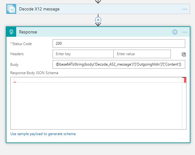 Configure the response
