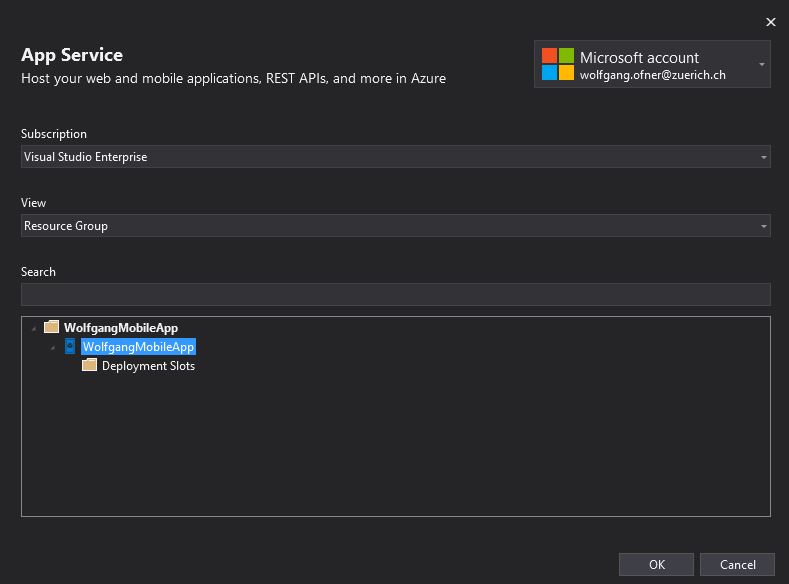 Deploy your Mobile App to Azure
