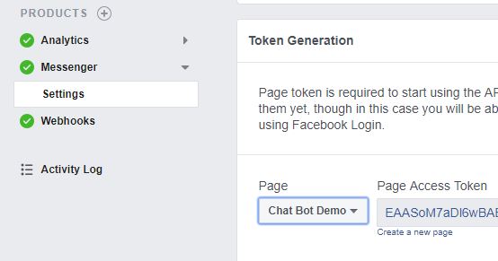 Facebook Page Token