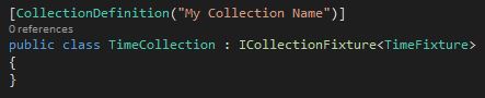 Creating the collection to share date across tests