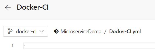 Create an empty DevOps CI pipeline