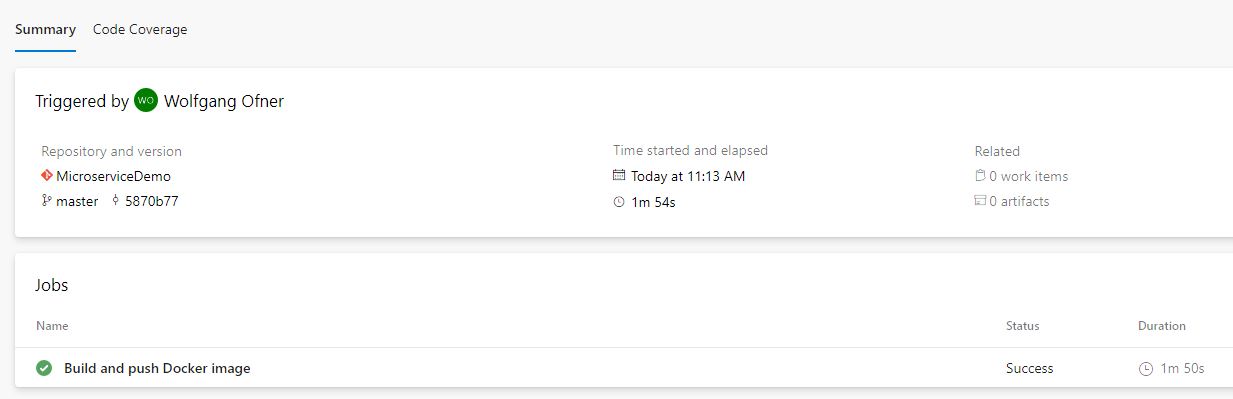 The build was successful but not Test Results are showing