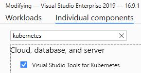 Add the Visual Studio Tools for Kubernetes