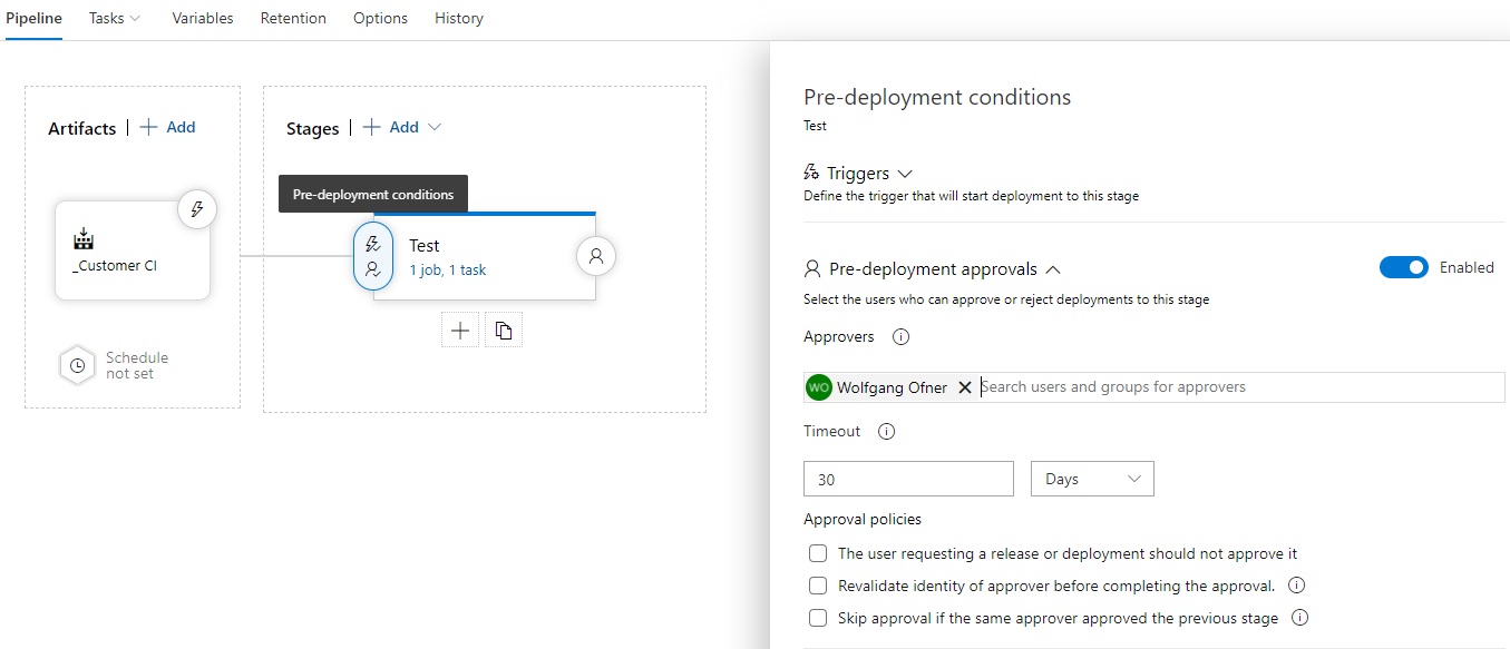 Add approvals in the classic editor