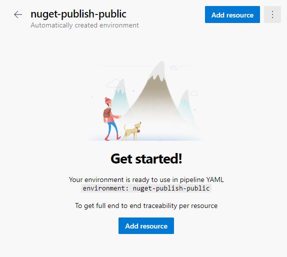Configure an environment