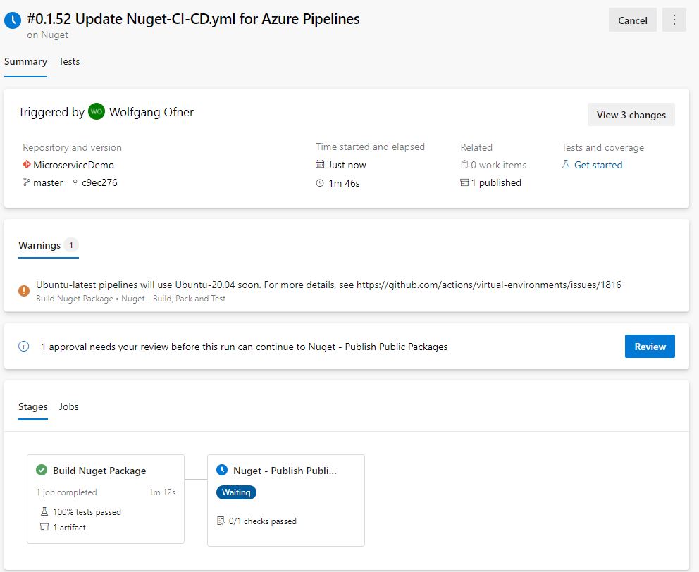 Review the deployment