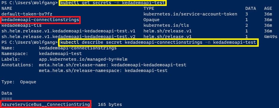 Get Secrets of the Namespace