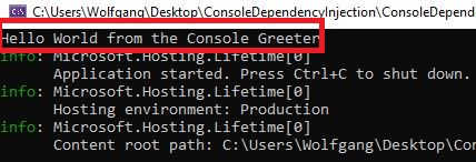 Testing the Dependency Injection