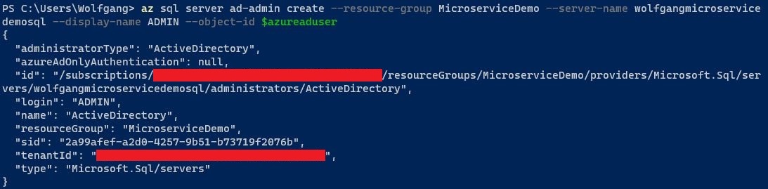 Set the Active Directory admin